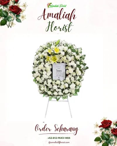 Krans Bunga Duka Cita di Songgom Lor
